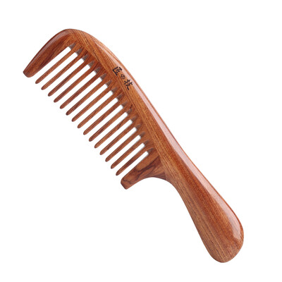 

Cargo Technology MrGreen -7116 Sour Wood Natural Head Massage Wide-tooth Long Hair Curved Comb
