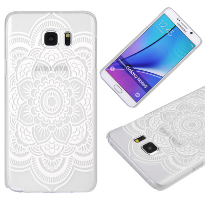 

Hexagonal flower Pattern Soft Thin TPU Rubber Silicone Gel Case Cover for SAMSUNG Galaxy note 5