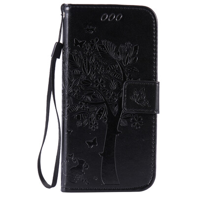 

Black Tree Design PU Leather Flip Cover Wallet Card Holder Case for IPHONE 6