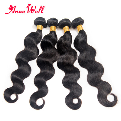 

Indian Virgin Hair Body Wave 4 Bundles Raw Indian Hair Indian Body Wave Anne Well Hair Products Unprocessed Virgin Human Hair Weav