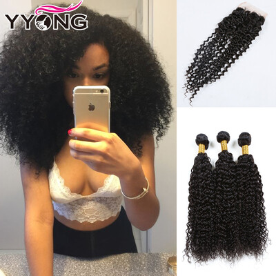 

Peruvian Curly Wave With Closure 3 Bundles Peruvian Virgin Hair With Closure 8A Peruvian Curly Hair Human Hair With Closure