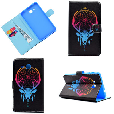 

Sheep antlers Style Classic Flip Cover with Stand Function and Credit Card Slot for Samsung Galaxy Tab A 7.0 T280