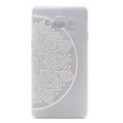 

Цветок полукруга Pattern Мягкая тонкая резиновая оболочка из силиконового геля TPU для SAMSUNG Galaxy J5 2016/J510