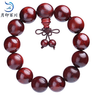 

Moon India Sea Chicken Blood Rosewood Handlace Striped Wooden Men and Women Blood Salad Bracelet