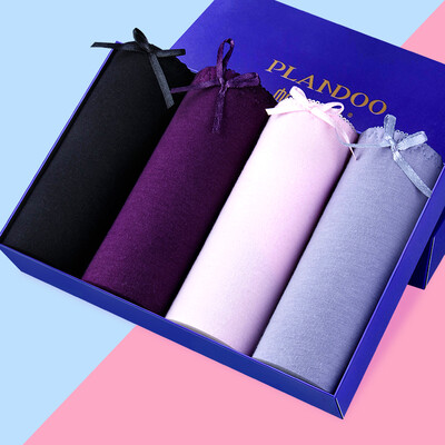 

Jingdong supermarket Palando PLANDOO ladies underwear women in the low waist physique pants safety women&39s triangle shorts 4 gift box uniform