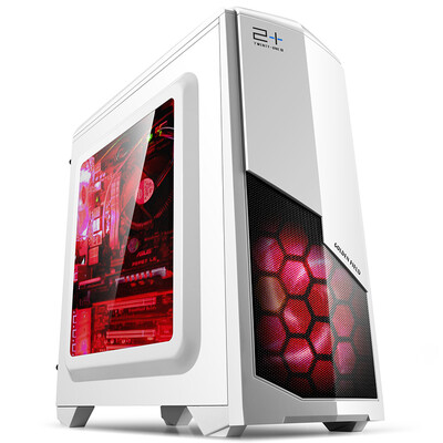 

GOLDENFIELD (Золотое поле) N-6 Афин предусмотрены белый MATX шасси (MATX поддержка материнской платы / выключатель вентилятора / У3 / SSD / независимый отсек / вода)