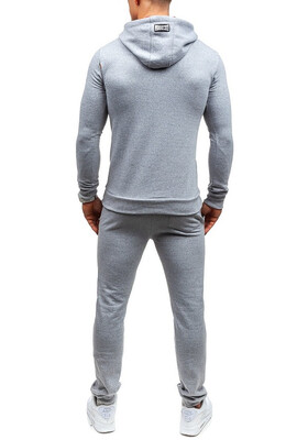

Hot Fashion Men's Hooded Sports Sweatsuit Jogging Suit