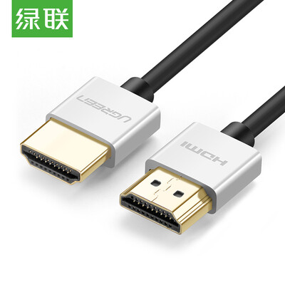 

Зеленый (UGREEN) Кабель HDMI 4K HDMI Цифровой HD-кабель 2.0 3D-видео кабель Подключение к ноутбуку Телевизор Монитор Проектор 2m Серебристый Белый 30478