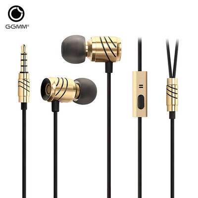 

GGMM C800 Original In-Ear Earphone HiFi Earbuds Metal Stereo Music Earphones with MIC Hands Free Sports Ear Phones for iPhone