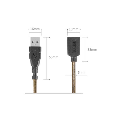 

UNITEK Y-C416 USB2.0 1.8 m extension cable (AM-AF