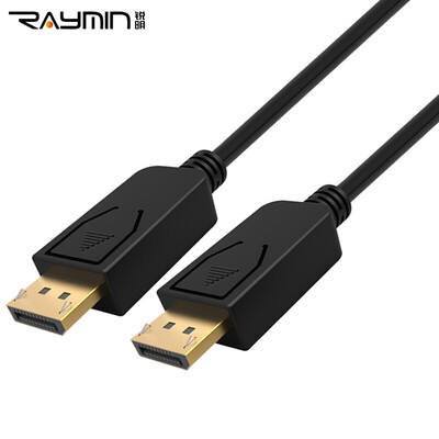 

Rui Ming RA260BK-0500 DP линия высокого разрешения DisplayPort версия кабеля 1.2 4K * 2K подключенный к компьютеру аудио и видео кабель позолоченная головка 5m черный