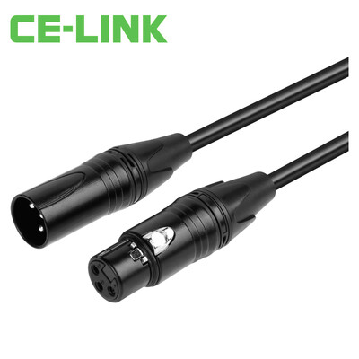 

CE-LINK 2829 DC65 to 3-core XLR audio extension cable 3 m male to female card line 635 microphone microphone audio mixer cable