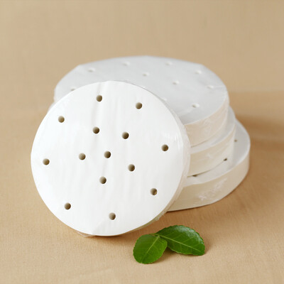 

Kitchen round round 12.5CM with hole steamer paper buns steamed bread snack pad paper baking paper non-stick Cylindrical paper 150