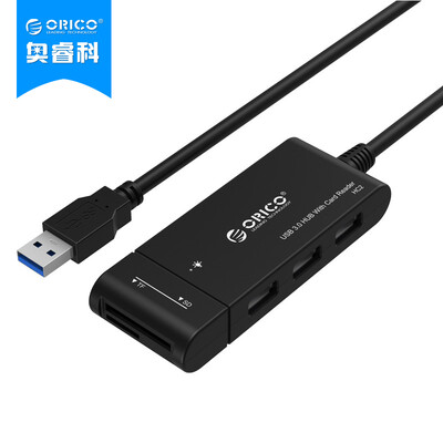 

ORICO (ORICO) HR01-U3 USB3.0 разветвитель для RJ45 Gigabit Ethernet HUB концентратор порт расширения 3 Black