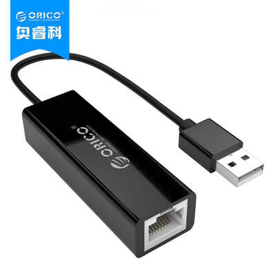 

ORICO UTJ-U2 USB-концентратор Кабель Fast Ethernet USB-кабель для интерфейса RJ45 Интерфейсный адаптер для сетевого интерфейса Поддержка ноутбука Планшетный ПК Черный