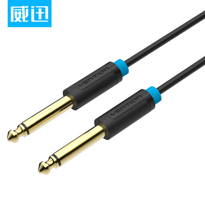 

Вэй Синь (предотвращение бедствия) 6.5mm штекеры усилитель аудиовхода / аудио / гитара / миксер 6,35 до кабельной линии 1 метра записи (черный) BAABF