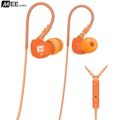 

MEELECTRONICS M6P In-Ear Sports Headphones Stereo Wire Control Music Headphones Orange