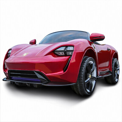 

Laughing doll four-wheeled children&39s electric car remote control toy car can take people paint red paint