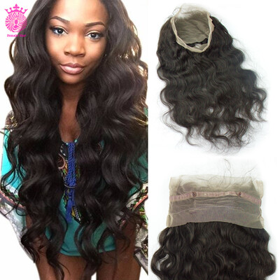 

360 Lace Frontal Closure With Baby Hair Bleached Knots Malaysian Virgin Hair Body Wave Female Star Hair 130 Density