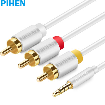 

Commodities Fair PIHEN PH-SPX022 Huawei glory box AV cable 35mm one three triple AV cable composite audio&video cable 3 meters
