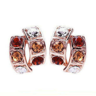 

Yoursfs@ New Romantic U shape AAA Cubic Zircon Stud Earrings For Women Special Design Jewelry