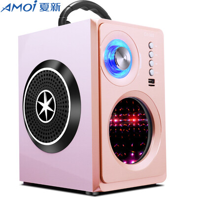 

Amoi CV-303 открытый квадратный танец аудио портативная карта аудио мобильный портативный литиевый аккумулятор Bluetooth динамик аудио колонки (розовое золото)