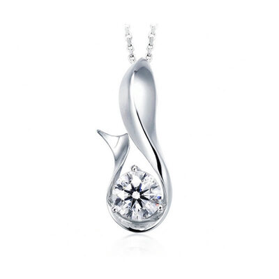 

Yoursfs@ beautiful bird design 925 sterling silver zircon ladies`necklaces 45cm wholesale gift