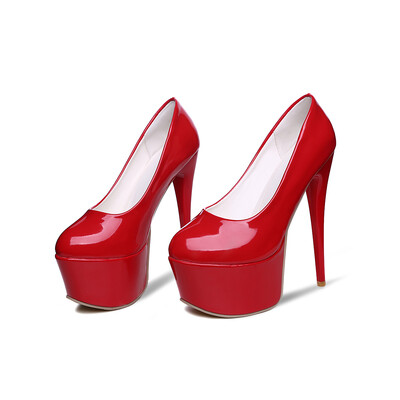 

WETKISS 2017 Sexy Stiletto Shoes Woman Fashion Thick Platform Women Pumps Extreme High Heeled Dress Party Wedding Shoes Woman