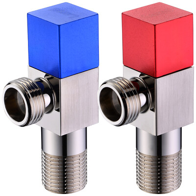 

Lyle Shidan Larsd 104HC-2 full copper thickening triangle valve set triangle valve eight word valve hot&cold separate water stop valve red blue standard national standard 4 points inlet&outlet