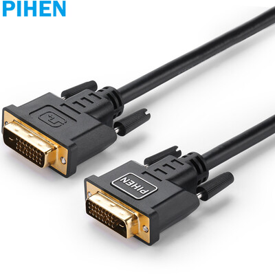 

PIHEN PH-SPX013 DVI24 + 1 кабель DVI-D для подключения к женскому двухканальному цифровому подключению с высоким разрешением конвертер компьютерный монитор видео кабель 3 м черный