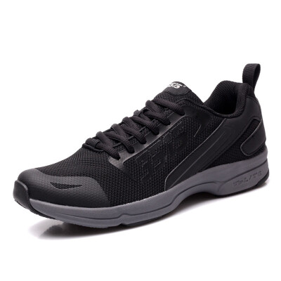 

Strong shoes casual shoes TJ-ZZ15 mesh breathable men's shoes comfortable wear-resistant training shoes lace models men's running shoes black 43 yards