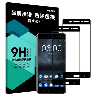 

(2 шт) Yomo защитная пленка для Nokia 6 черный