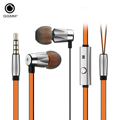

GGMM Alauda Оригинальных In-Ear Наушники Металлических стерео наушники Музыки управление Проводным с MIC Hands Free Спортивной Ear телефонами для прошивки