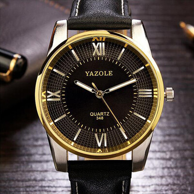 

YAZOLE 2016 Mens watches Top Brand Luxury Mens Business Clock Male Quartz Wrist watch Quartz-watch relogio masculino Gold Black