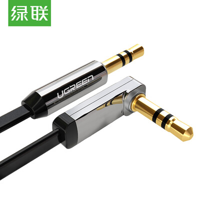 

Green UGREEN car AUX audio cable 35mm public on the car stereo cable laptops mobile phone sound straight to bend 3 meters black 10728
