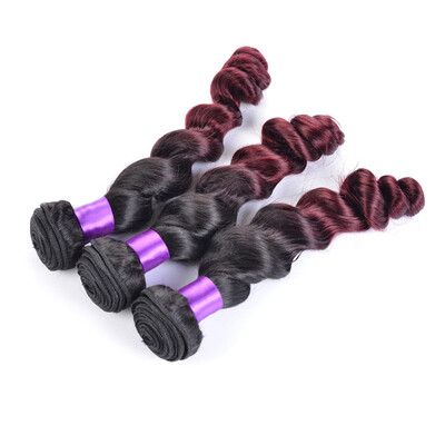 

Sexy Lady hair Rosa Hair Products Virgin Malaysian loose Wave Ombre Hair Extensions Two Tone Ombre Brazilian Hair Weave 2Pcs