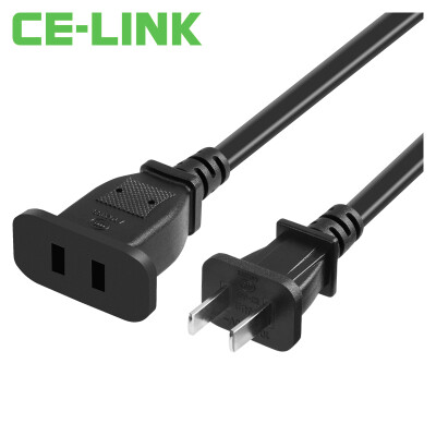 

CE-LINK 2581 2-port 10A power extension cord socket line extension cord 0.5m straight head two plug extension line wire board wiring board connection cable black