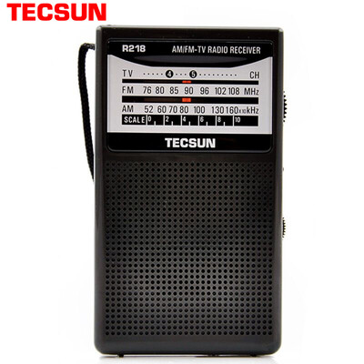 

Tecsun) radio sound full range of elderly TV audio FM band modulation elderly portable semiconductor campus broadcast (black) R218