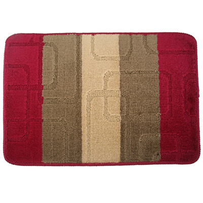 

Qing Wei non-slip mats mats 50 80cm grid rhyme red