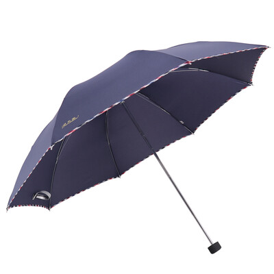 

Jingdong supermarket] heaven umbrella strong water-repellent collision cloth a dry three fold sunny umbrella deep green 307E