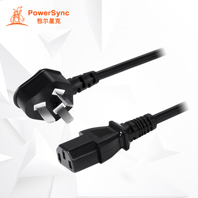 

(PowerSync) EP3C-03 компьютерный хост шнур питания для компьютерного дисплея хозяина рисоварка электрическая чайник с тремя отверстиями 1,8 м