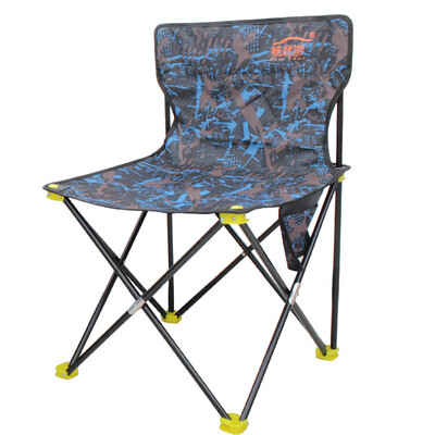 

Easy Tour camping folding chair self-driving equipment fishing stool art sketch chair portable fishing chair large blue camouflage chair