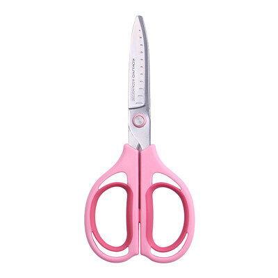 

KOKUYO) WSCN-HSP250P strong air stretch scissors. Seamless blade (pink
