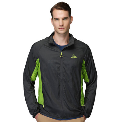 

THE FIRST OUTDOOR skin windbreaker light breathable leisure outdoor skin clothing 633409 female models blue M code