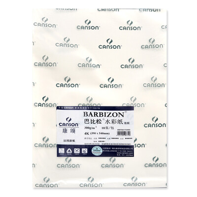 

CANSON Barbizon Watercolor Paper Professional Fine Art Painting Paper 300g 4K 390x540mm 10pcs Bag