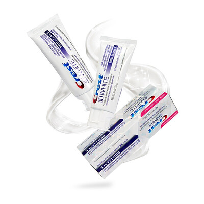 

Crest CREST 3D diamond bright white white toothpaste 116g 2 value loaded thermal whitening US imports