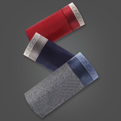 

Red beans home Hodohome men&39s underwear 3 cotton ammonia breathable U convex comfortable barbed leather tie angle combination of a 17090