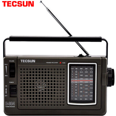 

Germany Tecsun radio audio full-band elderly radio semiconductor portable FM FM medium wave MW shortwave SW campus radio R304