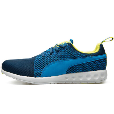 

Puma PUMA Carson Runner Knit Men's shoes low to help with leisure running shoes 18815001 dark blue / sea blue / fluorescent yellow 40.5