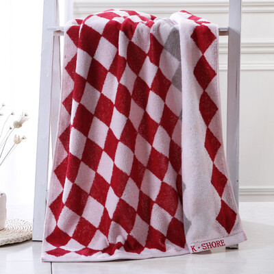 

Gold towel textile cotton towel cotton padded satin soft&thick sunshine atmospheric color red 430g 140 72cm